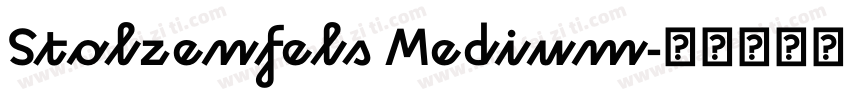 Stolzenfels Medium字体转换